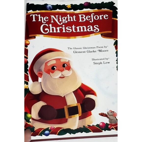 The Night Before Christmas Hardcover Book w/ Santa Letter & Bonus Stickers Gift - Picture 5 of 15